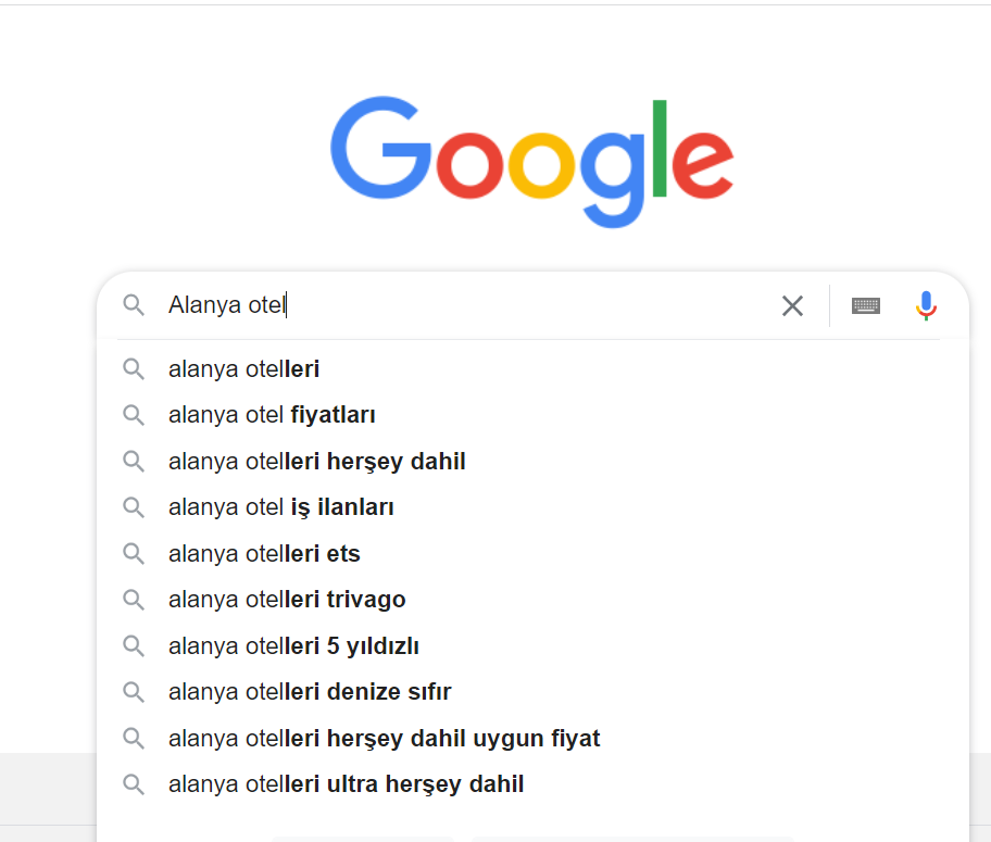 google-arama-onerileri