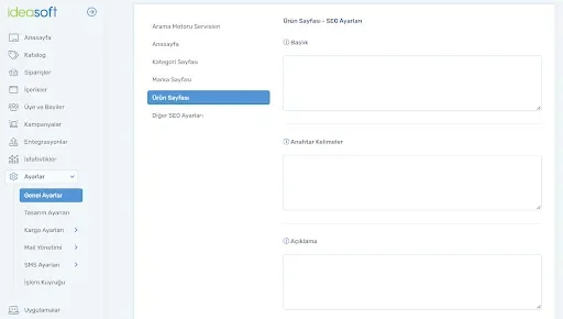 Toplu Ürün SEO Meta Güncellemeleri