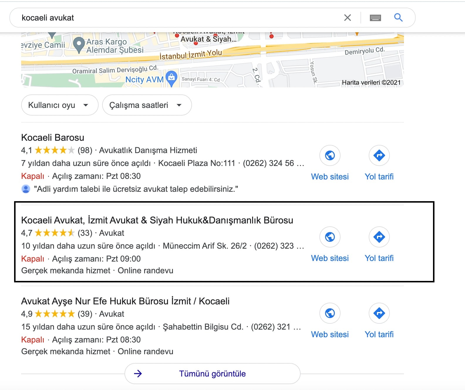 Kocaeli Avukat