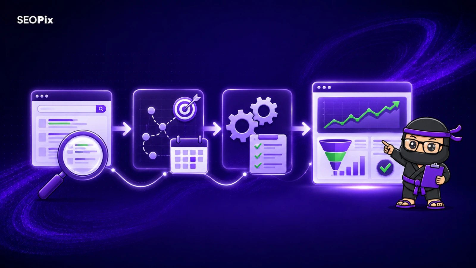 SEO hizmetinde analiz, strateji, uygulama ve performans raporlama süreci
