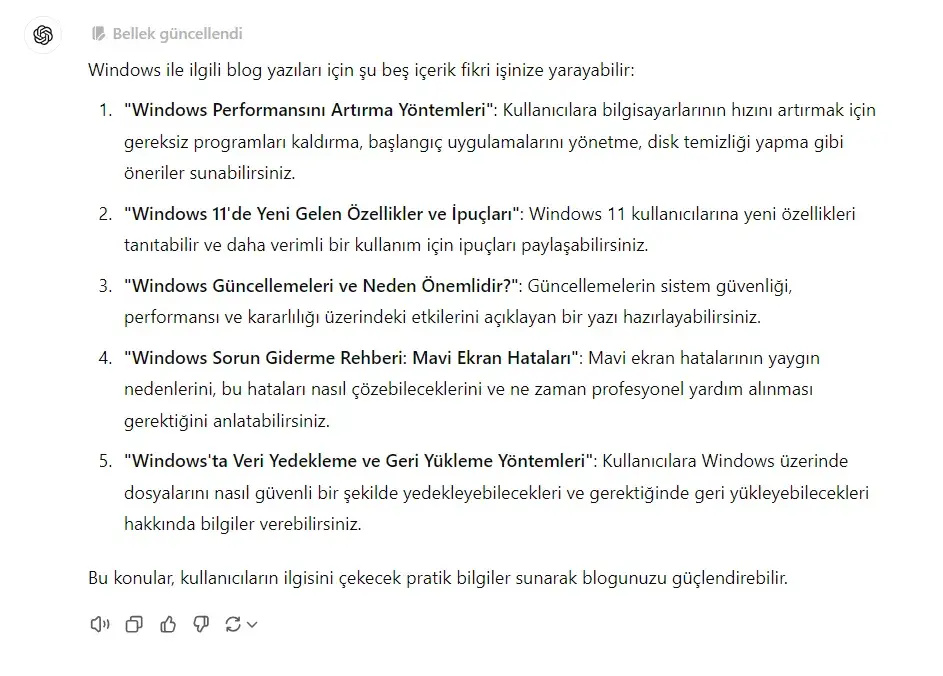 içerik fikri bulmak